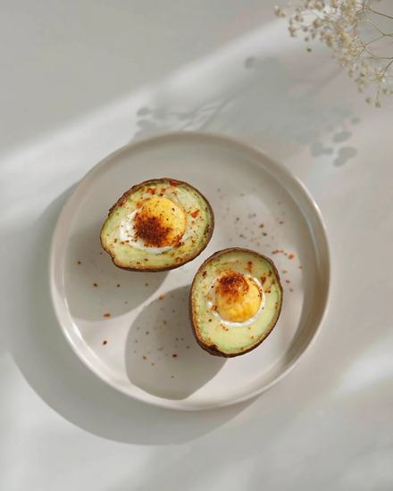 Baked Avocado Egg Boats